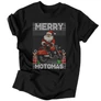 Merry motomas férfi póló (Fekete)