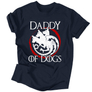 Kép 6/6 - Daddy of dogs férfi póló (Sötétkék)