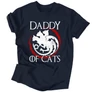 Daddy of cats férfi póló (Sötétkék)