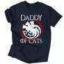 Kép 6/6 - Daddy of cats férfi póló (Sötétkék)
