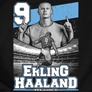 Erling Haaland szurkolói férfi póló (B_Fekete)