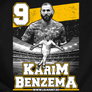 Kép 2/3 - Karim Benzema szurkolói férfi póló (B_Fekete)