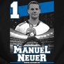 Kép 2/4 - Manuel Neuer szurkolói férfi póló (B_Fekete)