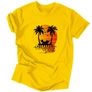 Kép 5/5 - Summer vibes férfi póló (Sárga)