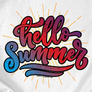Kép 2/5 - Hello summer női póló (B_Fehér)