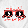 Kép 2/5 - Hello summer női póló (B_Fehér)