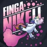 FingaNIKEll női póló (B_sötétkék)