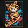 Kép 2/2 - Pizzacat gyerek póló (B_fekete)