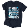 Tökéletes X éves motoros férfi póló (Sötétkék)
