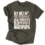 Tökéletes X éves nagypapa férfi póló (Grafit)