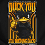 Kép 2/2 - Duck you kapucnis pulóver (B_Fekete)