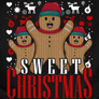 Kép 2/2 - Sweet christmas kapucnis pulóver (B_Fekete)