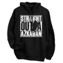 Kép 1/2 - Straight Outta Azkaban kapucnis pulóver (Fekete)