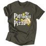 My patronus is a pizza férfi póló (Grafit)