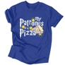 Kép 5/5 - My patronus is a pizza férfi póló (Királykék)