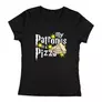 Kép 3/4 - My patronus is a pizza női póló (Fekete)