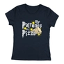 Kép 1/4 - My patronus is a pizza női póló (Sötétkék)