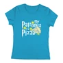 My patronus is a pizza női póló (Türkiz)