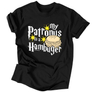 Kép 3/5 - My patronus is a hamburger férfi póló (Fekete)