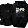 Kép 1/3 - Solberg kapucnis pulcsi és póló szett (Fekete-Fekete)