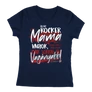 Én egy rocker mama vagyok női póló (Sötétkék)