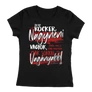 Én egy rocker nagynéni vagyok női póló (Fekete)
