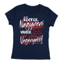 Én egy rocker nagynéni vagyok női póló (Sötétkék)