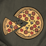 Kép 2/12 - Pizza Love (színes verzió) páros póló szett (B_Sötétszürke)