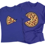 Kép 7/9 - Pizza Love (színes verzió) páros póló szett (Királykék)
