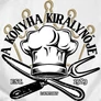 A konyha királynője kapucnis pulóver előnézeti kép (B_Fehér)