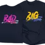 Kép 4/5 - BigBoy-BadGirl páros póló szett (Sötétkék)