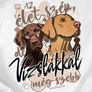  Az élet vizslával szebb gyerek póló előnézeti kép (b_Fehér)