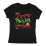 Kép 3/3 - Merry F0cking Christmas női póló (Fekete)