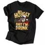 Kép 1/3 -  Ho-ho-holy shit i'm drunk férfi póló (Fekete)
