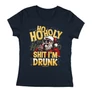Ho-ho-holy shit i'm drunk női póló (Sötétkék)