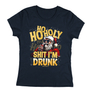 Kép 3/3 - Ho-ho-holy shit i'm drunk női póló (Sötétkék)