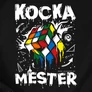 Kocka mester férfi póló (B_Fekete)
