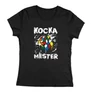  Kocka mester női póló (Fekete)