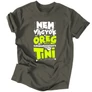 Nem vagyok öreg csak újrahasznosított tini férfi póló (Grafit)