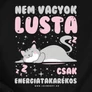 Nem vagyok lusta csak energiatakarékos gyerek póló (B_Fekete)
