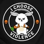 I choose violence férfi póló (B_Fekete)