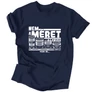 Méret a lényeg férfi póló (Sötétkék)