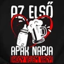 Első apák napja férfi póló (B_fekete)
