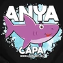 Anya cápa női póló (B_Fekete)