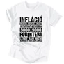 Infláció férfi póló (Fehér)