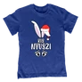 Karácsonyi nyuszi gyerek póló (Királykék)
