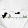 Kép 2/4 - Google dinó karácsonya női póló (B_Fehér)