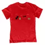 Kép 3/5 - Google dinó karácsonya gyerek póló (Piros)