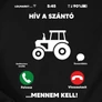 Hív a szántó férfi póló (B_Fekete)