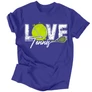 Love Tennis férfi póló (Királykék)